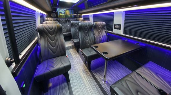 charleston 18 passenger sprinter van interior