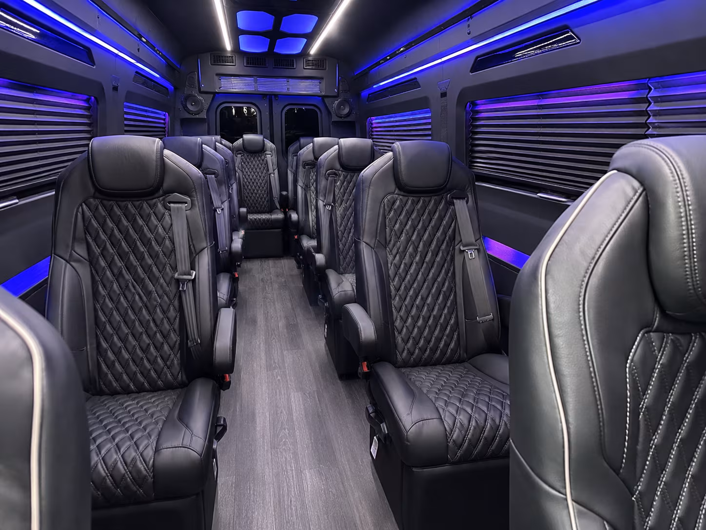 charleston 18 passenger sprinter van inside