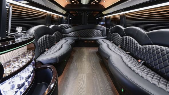 sprinter limousine inside charleston